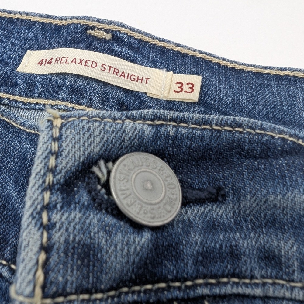 NWT Levi's 414 Relaxed Fit Straight Leg Mid Rise Jeans Women's Size 33x30 - Picture 16 of 16